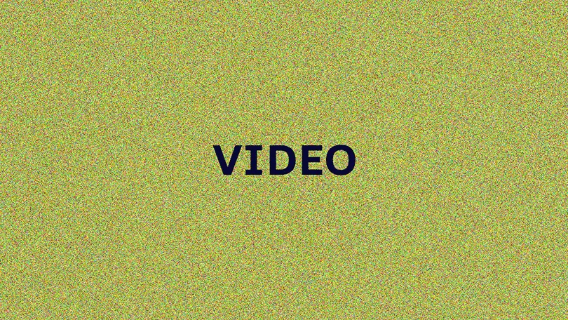 Yellow textured slide with the word video in the center.